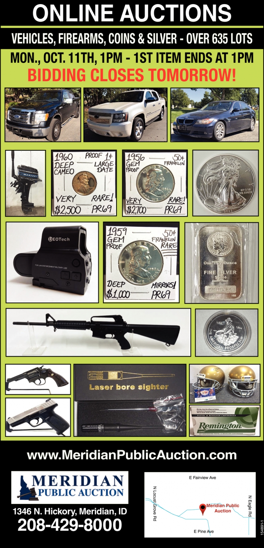 Online Auctions, Meridian Public Auction, Meridian, ID