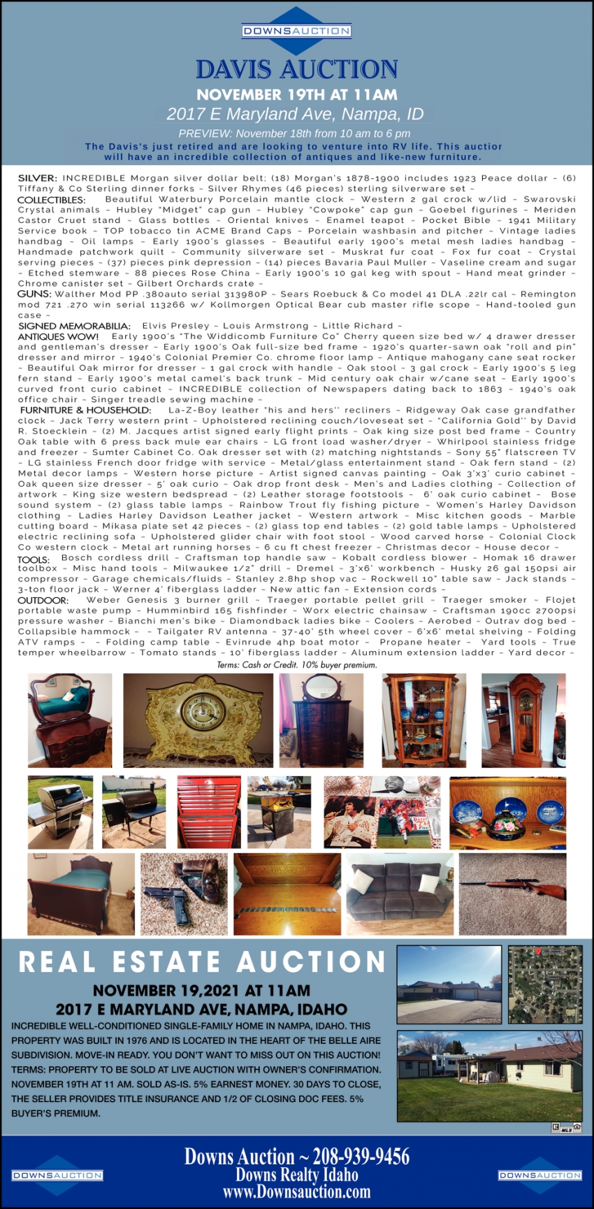 Davis Auction, Downs Realty / Downs Auction, Eagle, ID