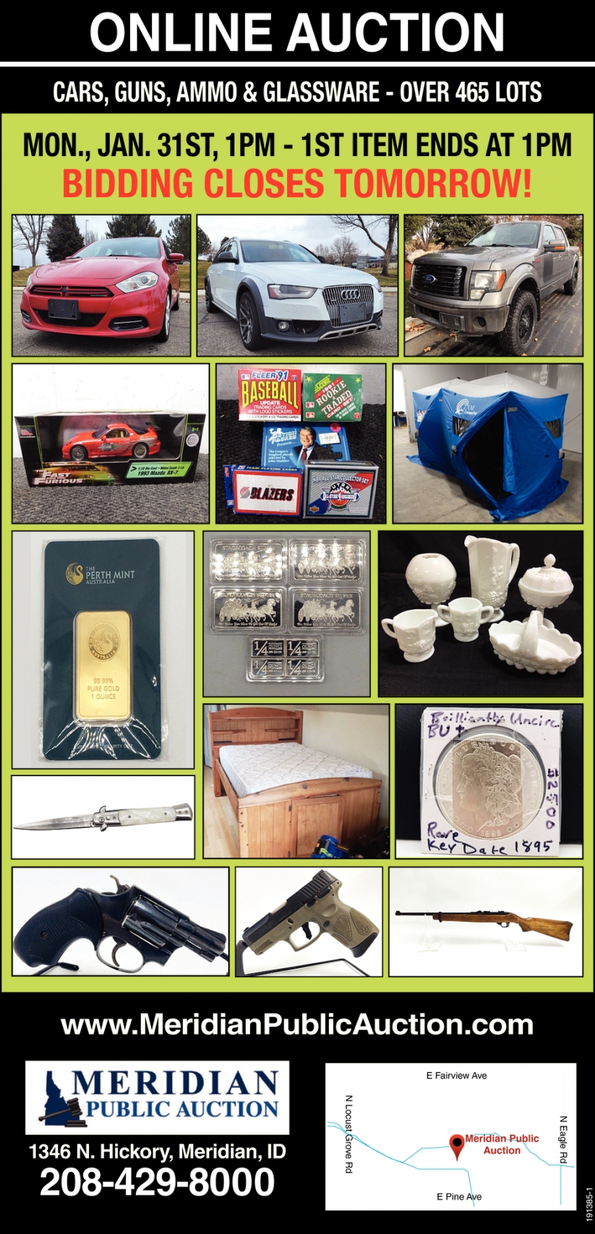 Online Auction, Meridian Public Auction, Meridian, ID